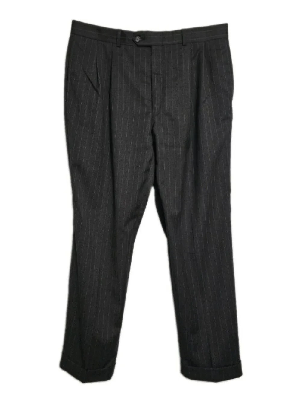 Lauren Ralph Lauren Men's Charcoal Pinstripe 2 Pcs Suit Set - Jacket & Pants